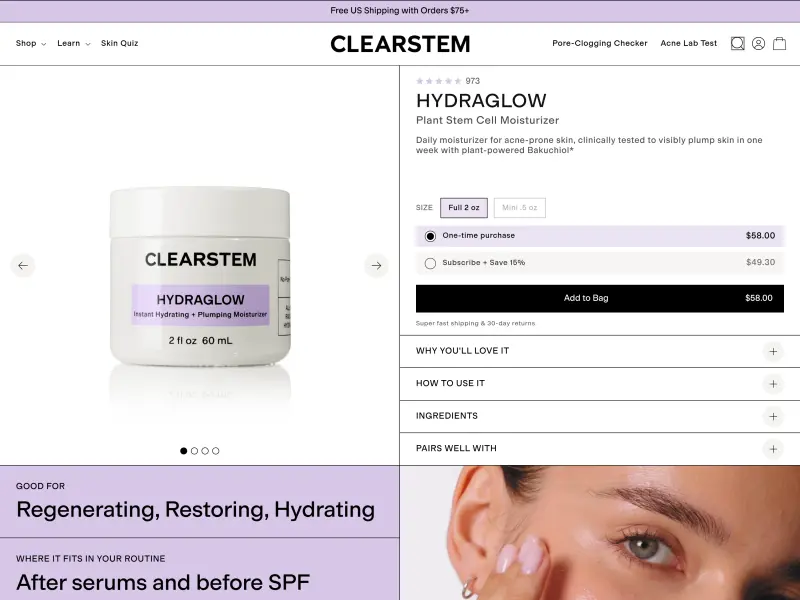 CLEARSTEM Product Page